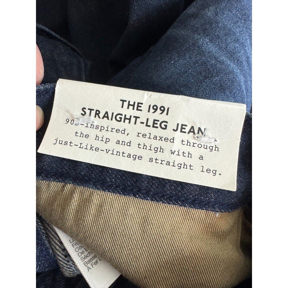 Madewell Mens 36x32 1991 Straight Leg Jean Beatty Wash Rigid Denim Cotton NWT - Picture 9 of 14